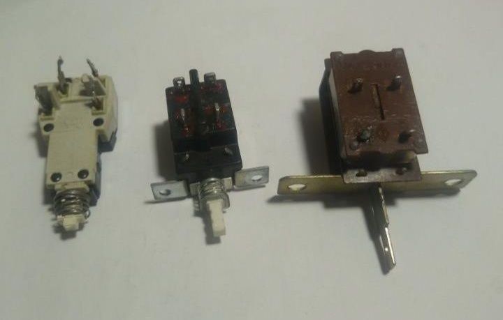 Lot de 3 intrerupatoare pentru amplificatoare / combine audio vintage