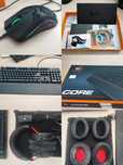 Мишка Glorious Model 0,Слушалки HyperX Cloud II,Клавиатура Cougar Core