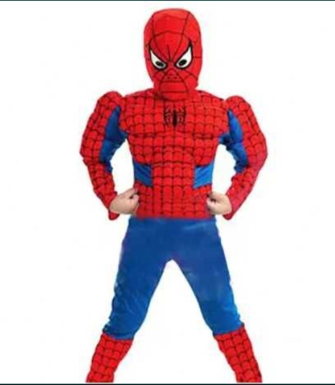 3 Вида костюм на Спайдърмен с маска и мускули