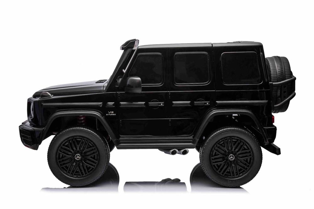 Двуместна джип G63 4X4 24V батерия,MP3, с меки гуми с Кожена седалка