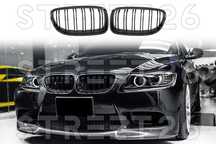 Grile Duble BMW Seria 3 E90 E91 LCI (2008-2011) M Design Negru Lucios