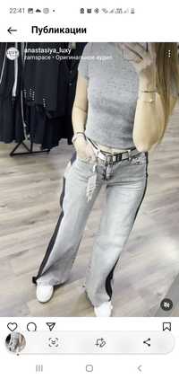 Продам джинсы палаццо,серого цвета,сезон весна-лето,Турция.