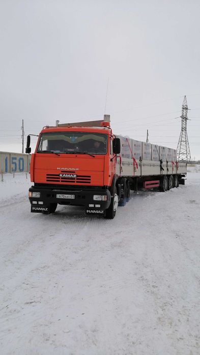 Услуги КамАЗа полуприцеп шаланда фура площадка длинномер 13.6м