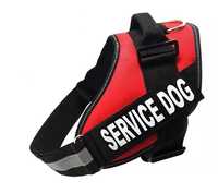 Нагръдник за куче Service dog, размери S, M, L, XL, XXL