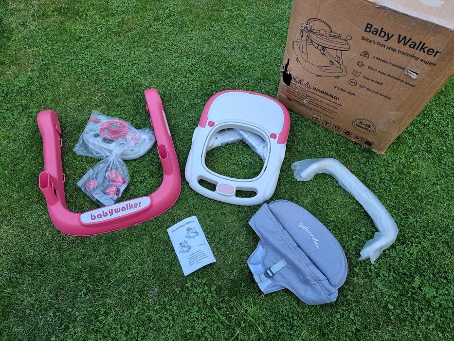 Rotobil, premergator, antemergator BabyWalker nou, roz