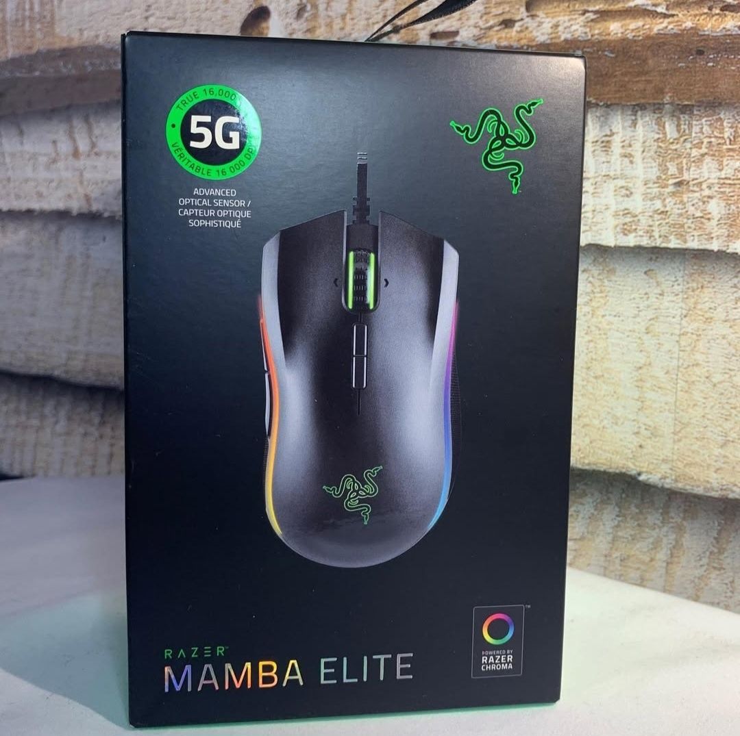 СКИДКА! RAZER MAMBA ELITE (1шт) Проводная мышка/мышь DPI 16K