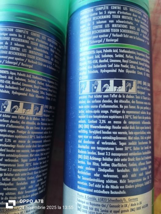 Gel de ras  bărbați.