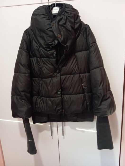 Дамско зимно яке с памучни ръкави