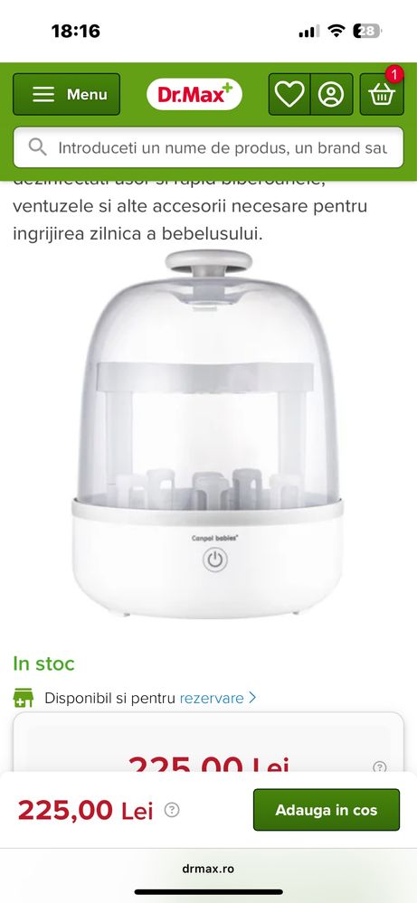 Vand sterilizator Canapol babies