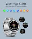 SmartWatch metalic multiple functii:Apelare,Touchscreen,sporturi,puls