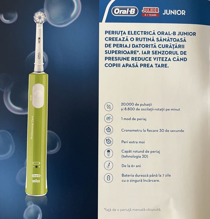 Periuta electrica OralB Junior