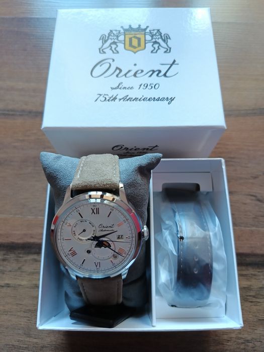 Ceas Orient Classic Soon and Moon Automatic 75th Anniversary LE 5500