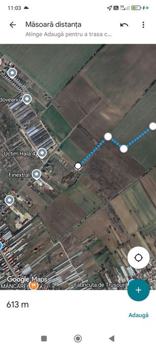 Vand 5000mp teren intravilan Copaceni langa 1 Decembrie