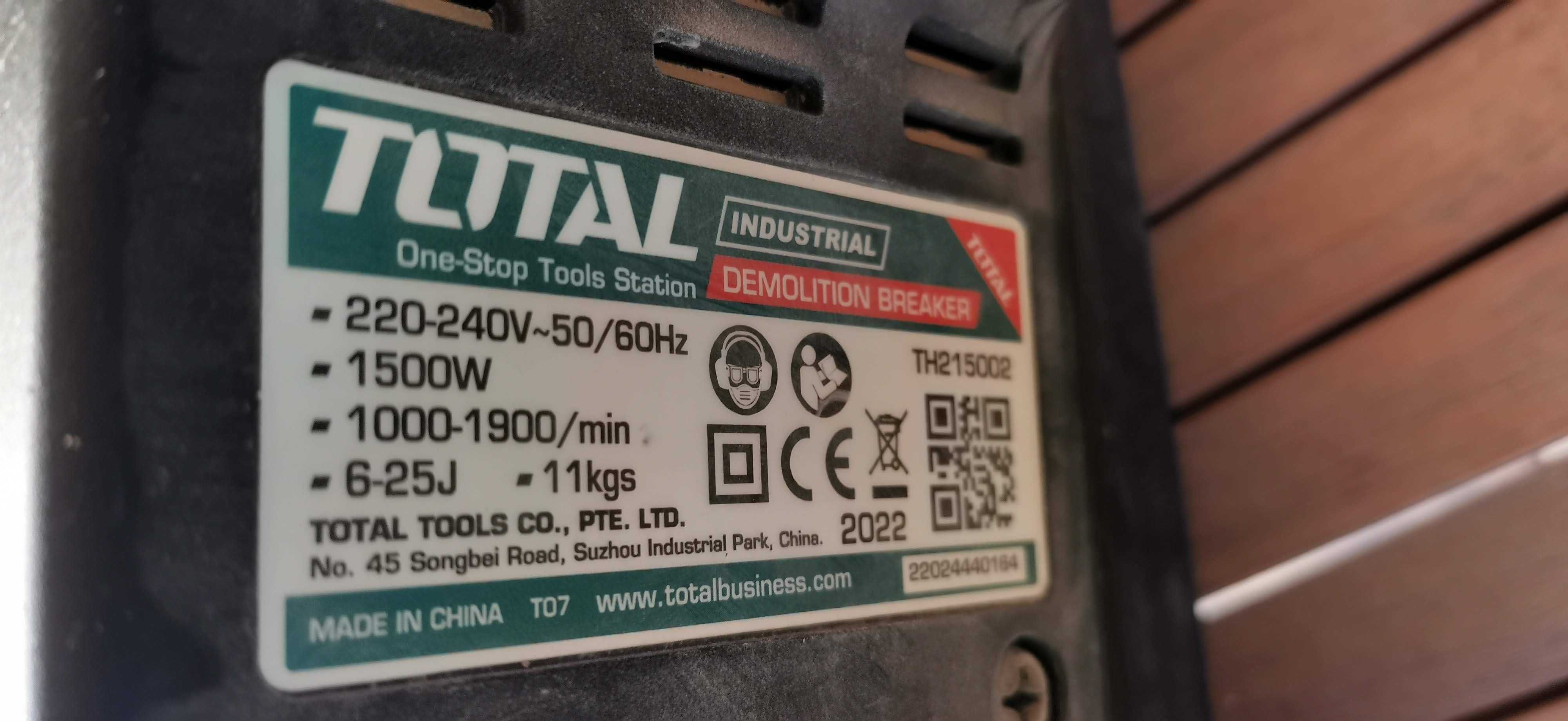 Къртач TOTAL, SDS Max, 1500 W