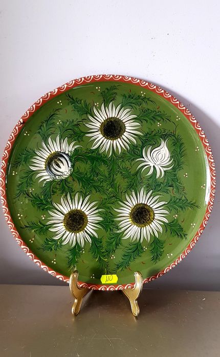 Farfurie/Platou vechi din ceramică italiană glazurata