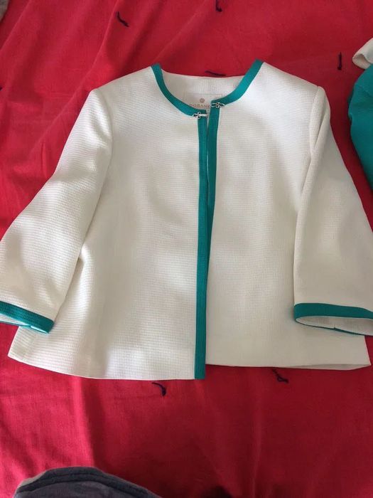 Костюм шелковый, юбка х/б