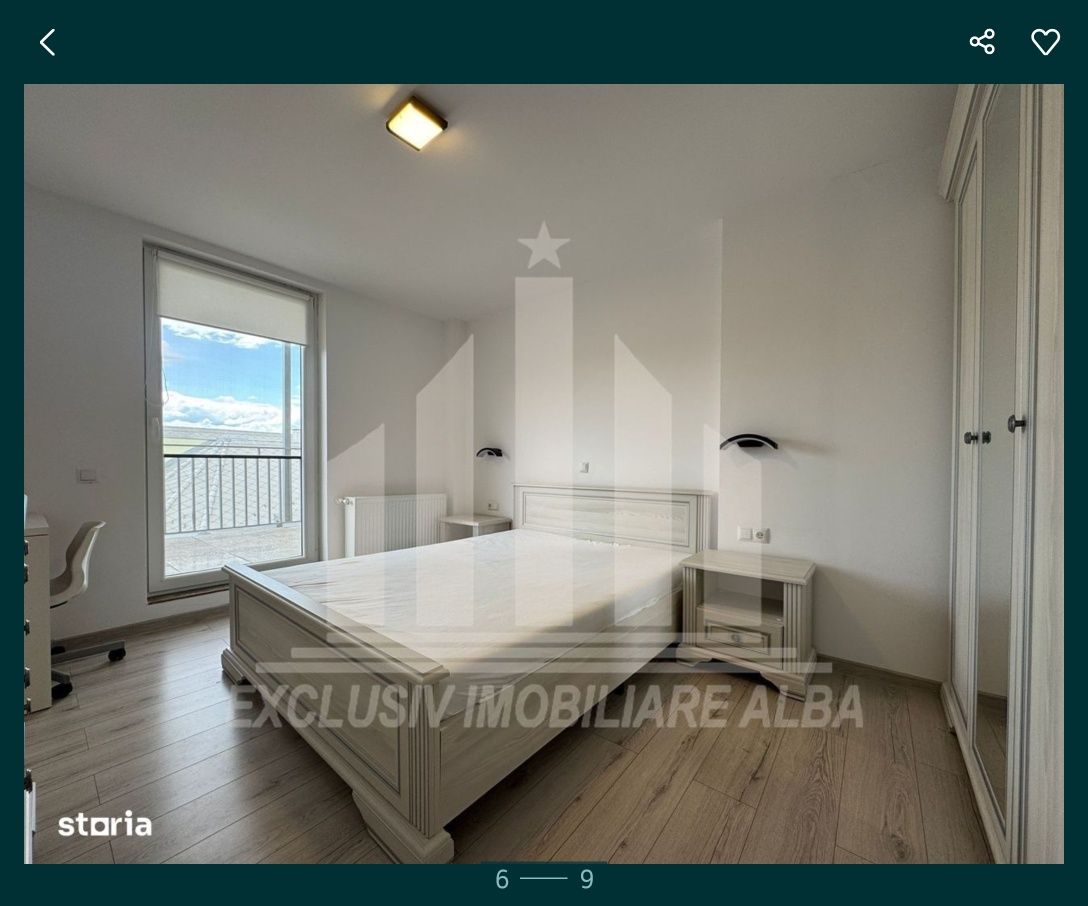 Proprietar inchiriez apartament 2 camere bloc  nou Centru, Tribunal