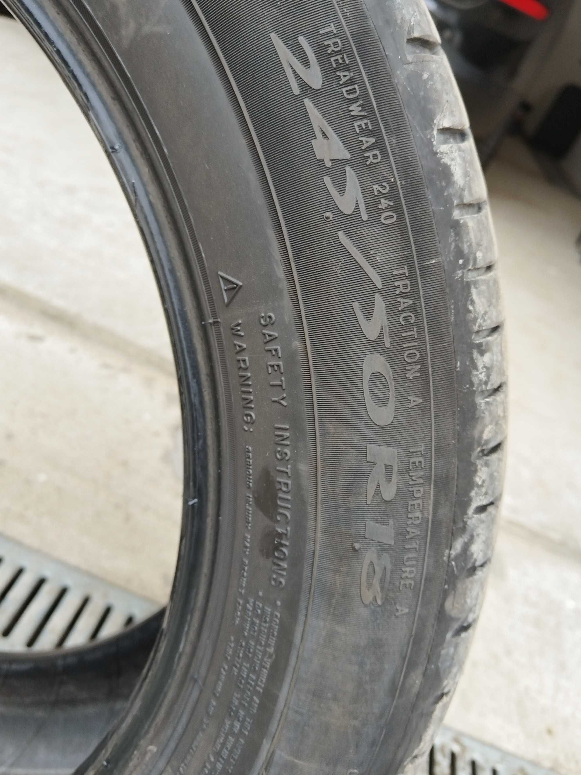 Anvelope 245 50 r18 Michelin ranflat de vara 4  in stare foarte buna