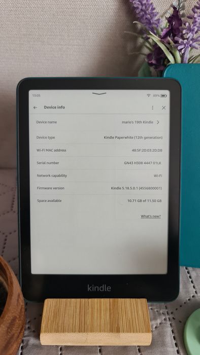 Kindle paperwhite 12th 2024г с калъф