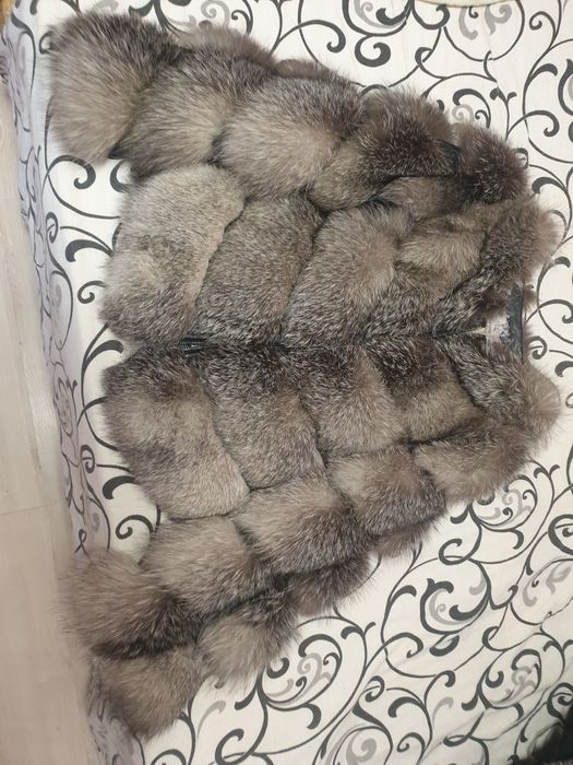 Blana naturala xs , 2 in 1 , maneci 3/4 detasabile