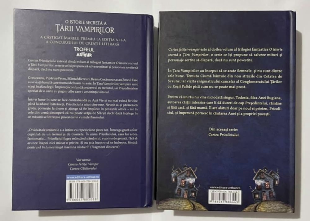 Carti O istorie secreta a Tarii Vampirilor Volum 1 si 2