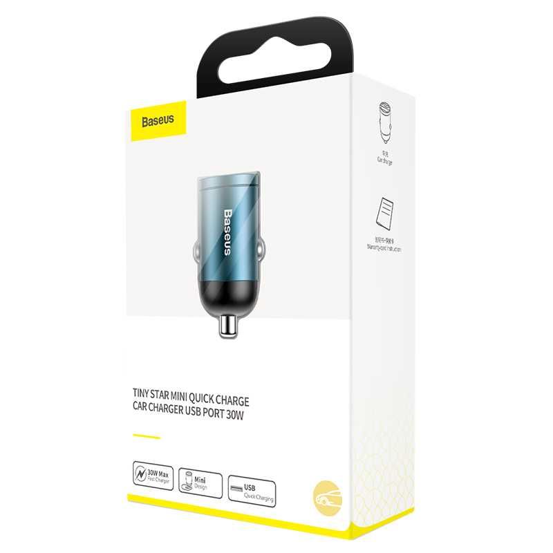 Автомобильное ЗУ USB Type-C Baseus Tiny Star Mini Quick Charge 30W