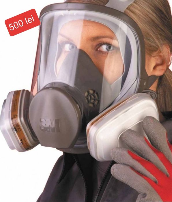 Masca 3M 6800 full face + filtre prefiltre capace = 500 lei
