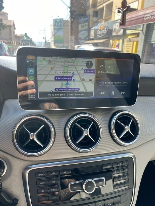 Navigatie android Mercedes A Class Carplay Waze YouTube