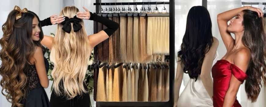 ПРЕМИУМ - Луксозен екстеншън на цял ред - различни цветове и модели