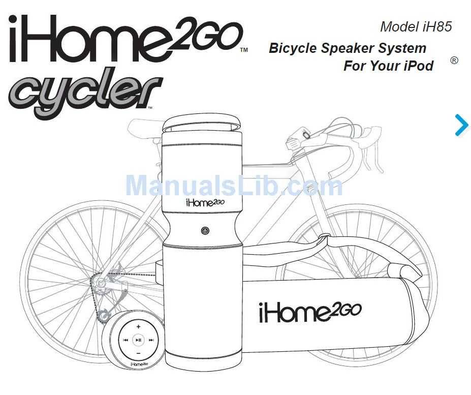 Livrare GRATIS 20-22 APR! Speaker bicicleta iHome2Go iH85 pentru ipod
