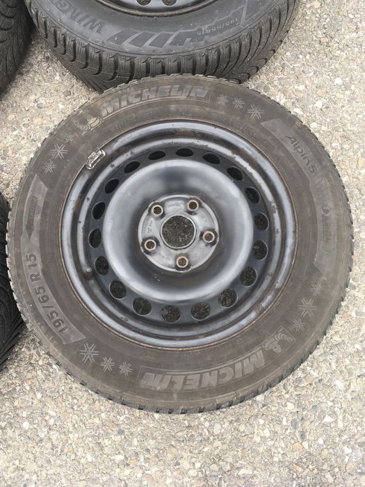 Set jante iarnă vag group 5x112 195 65 R15 M+S vw Golf 6-7 Audi Skoda