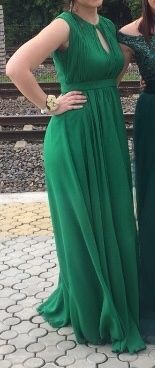 Rochie de ocazie lunga, verde