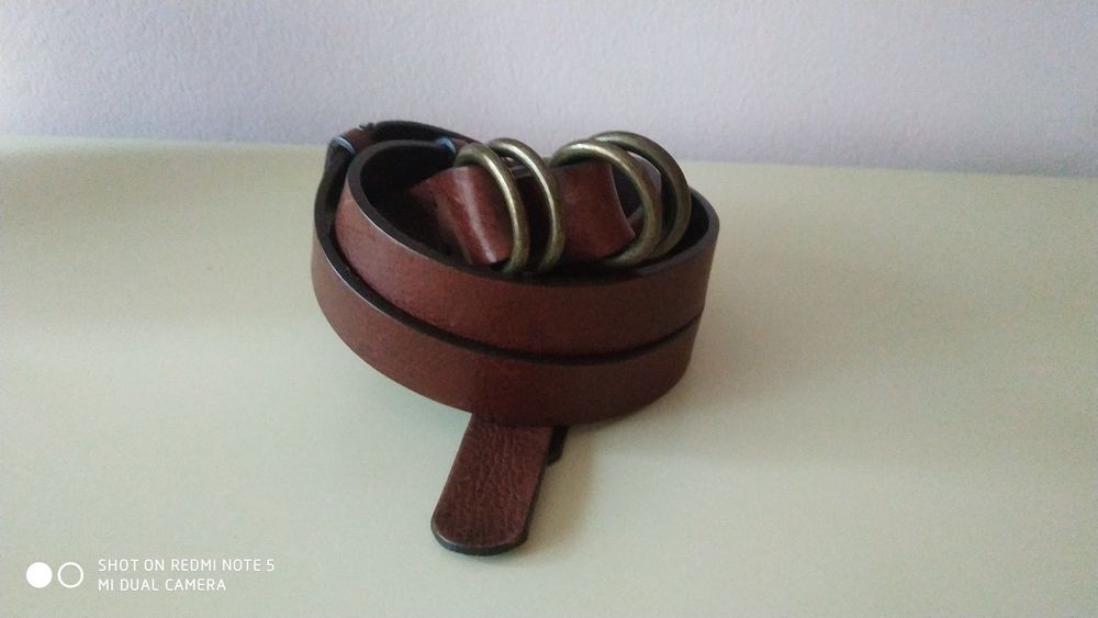 Ремень кожаный Strenesse, пояс Rene lezard, ремешок