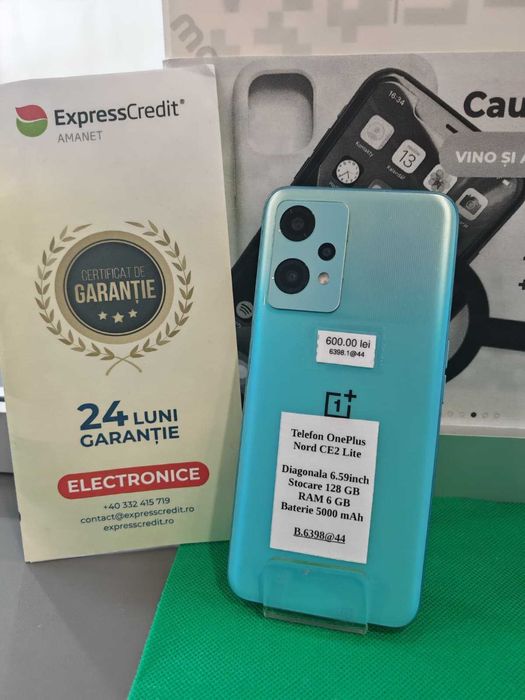 Telefon OnePlus Nord CE2 Lite(AAG44 Bc2 B:6398)-Garantie 2 ani!