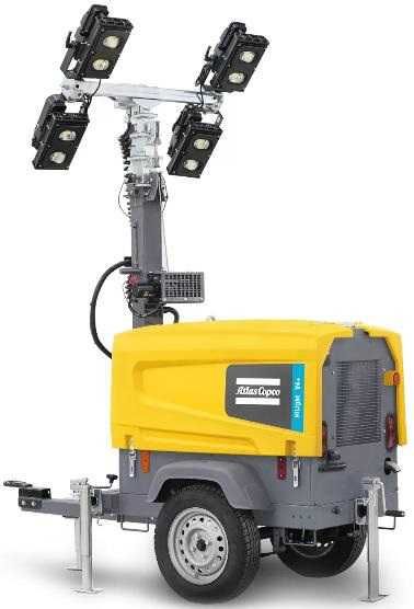 Мачта освещения дизельная передвижная Atlas Copco V4+ / 4000 кв/м