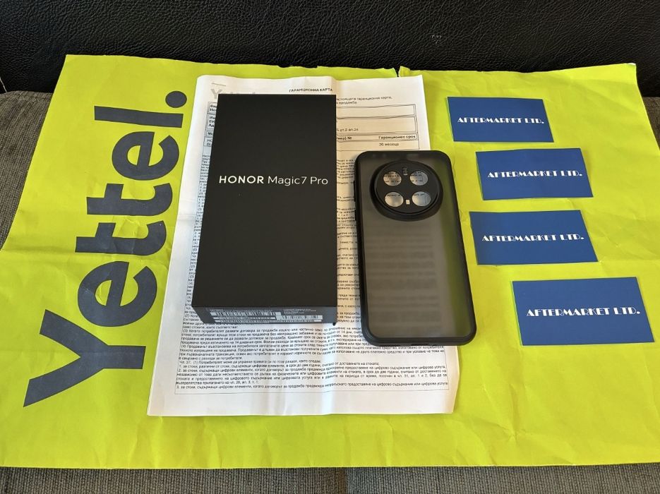 КАТО НОВ 512GB Honor Magic 7 Pro Yettel Гаранция 2028г. Black / Черен