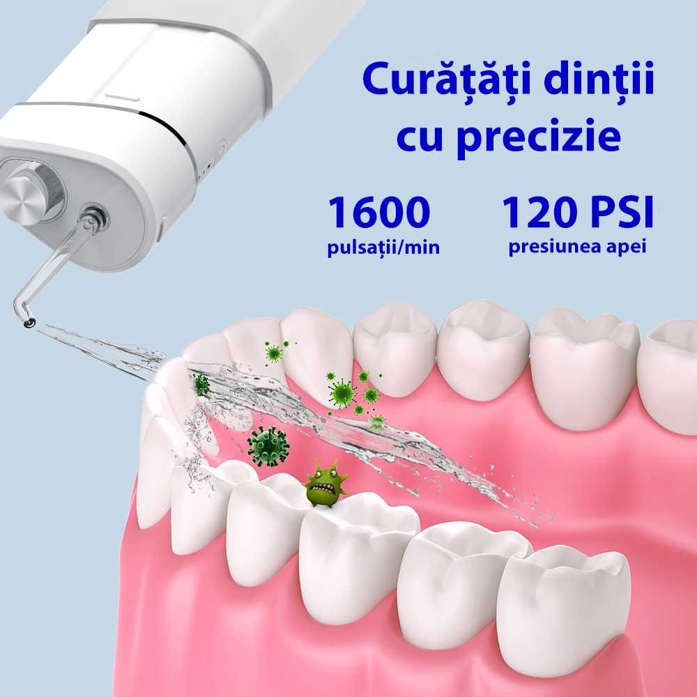 Irigator Oral Profesional pentru Dus Bucal NEW Model, Mic, Portabil