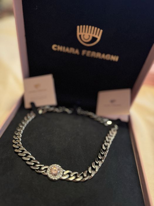 Lanț la baza gâtului Chiara Ferragni Bossy