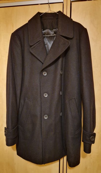Palton barbatesc din lana, captusit