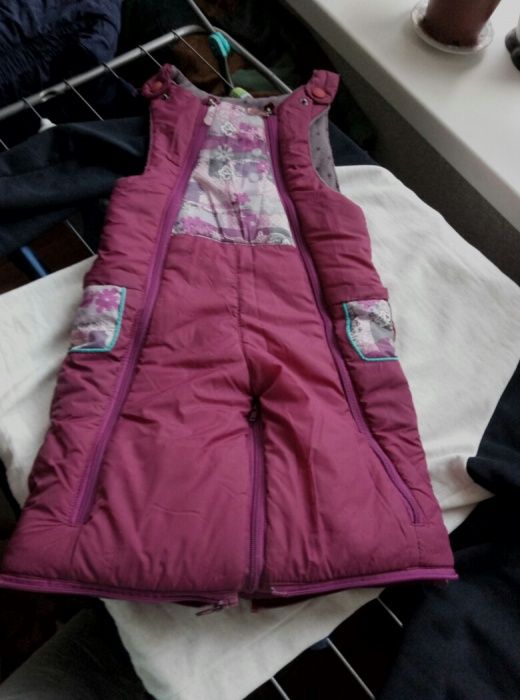 Детский Комбенизон зимний трансформер -куртка штаники  для девочк