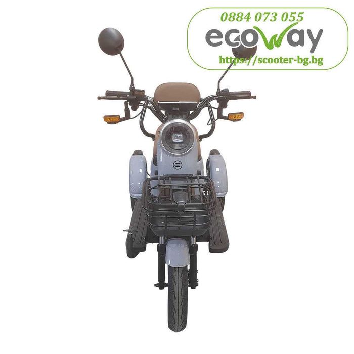 Електрическа триколка EcoWay Kate триместна – 1000W Пробег до 60км