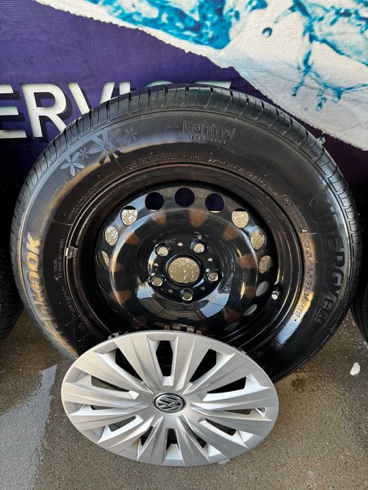 Jante tabla R15 VW, Skoda, Seat 5x112 + capace originale