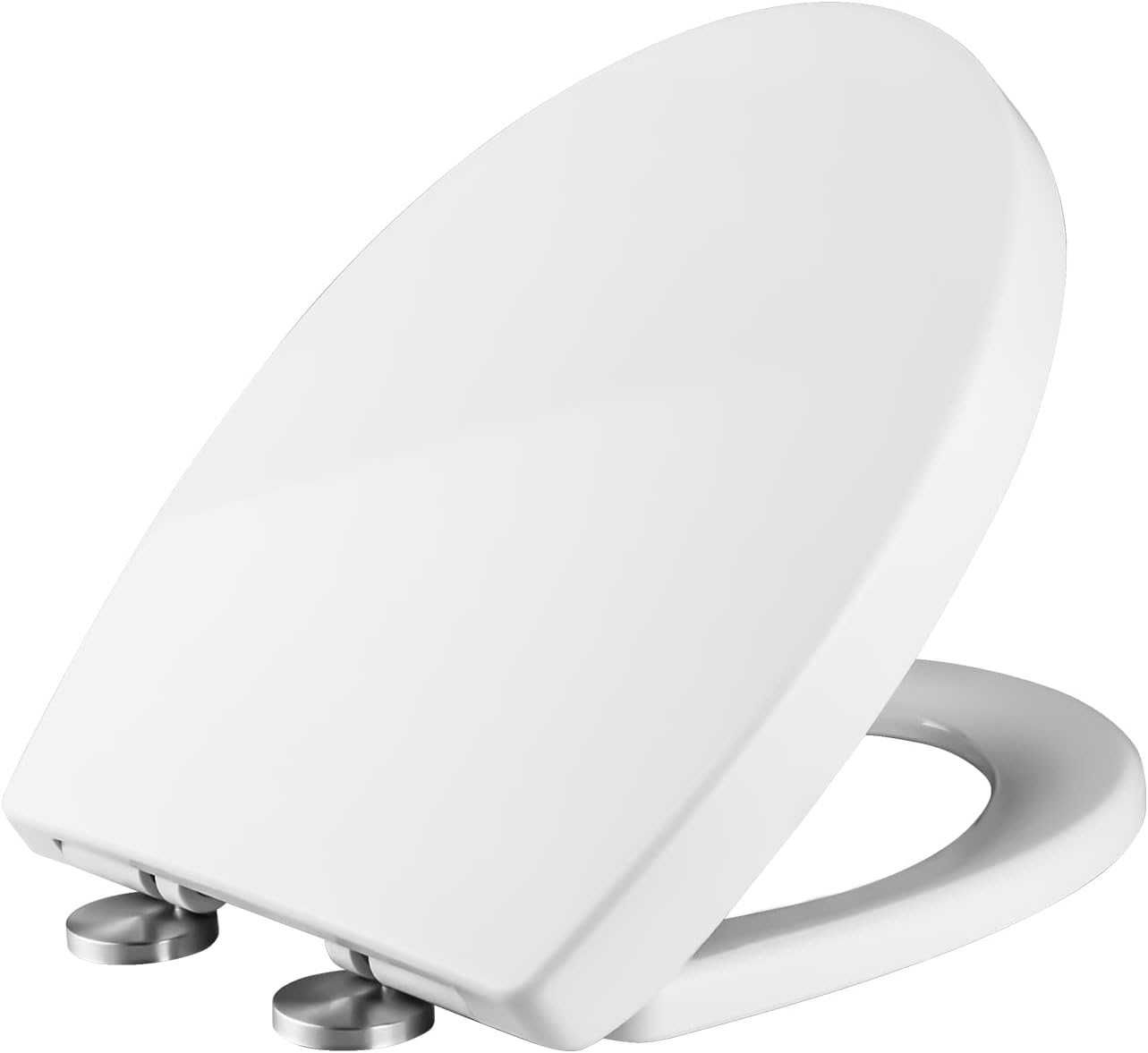 Ibergrif M41002 –Capac WC Soft-close, oval, antibacterian easy-clean