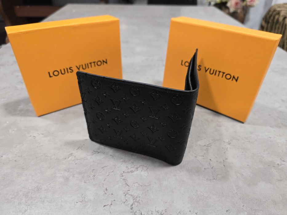 Portofel Premium Louis Vuitton Negru / Bej / Damier Carouri