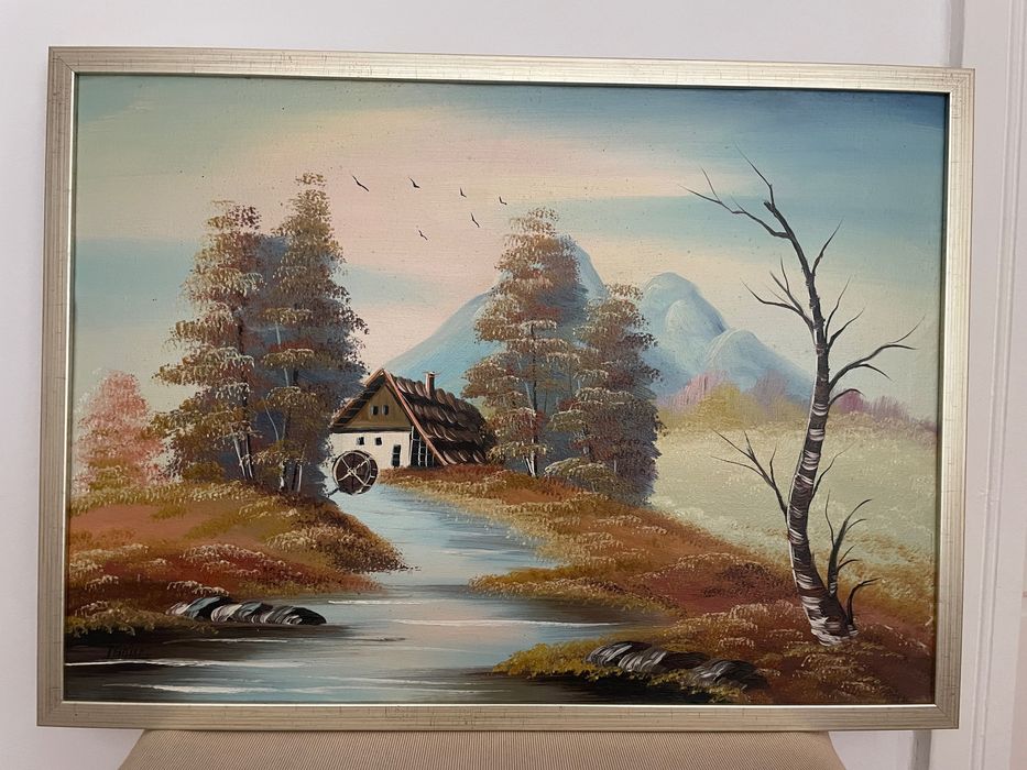 Tablou pictat pe pânza in ulei , 130