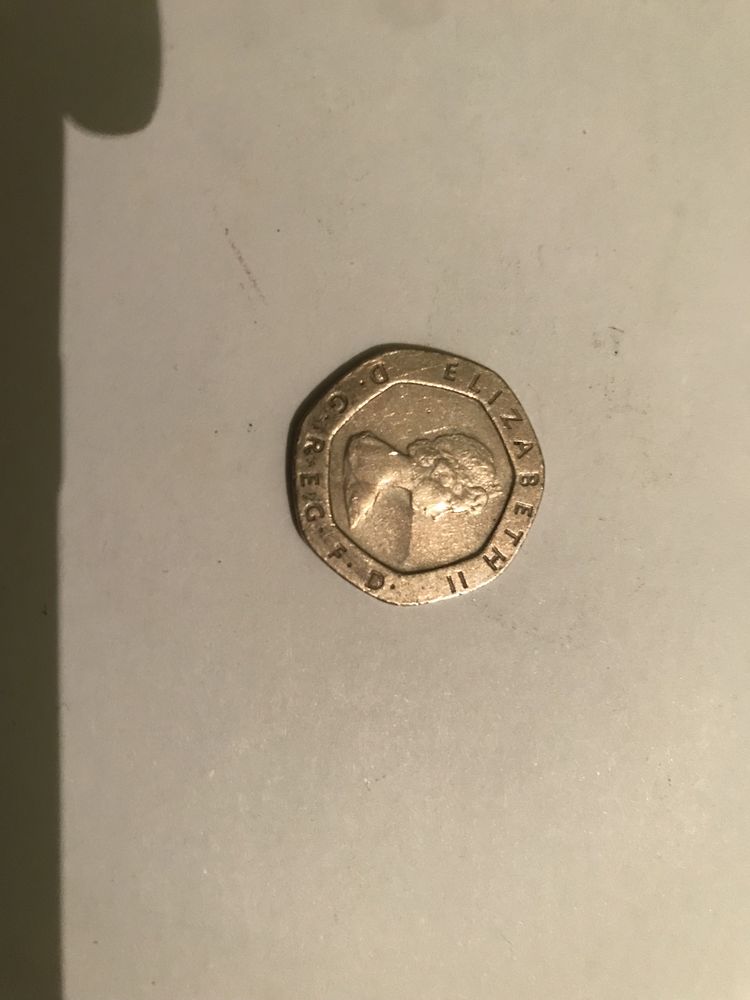 Самый редкий монета 20 PENCE монета Изабетч 2