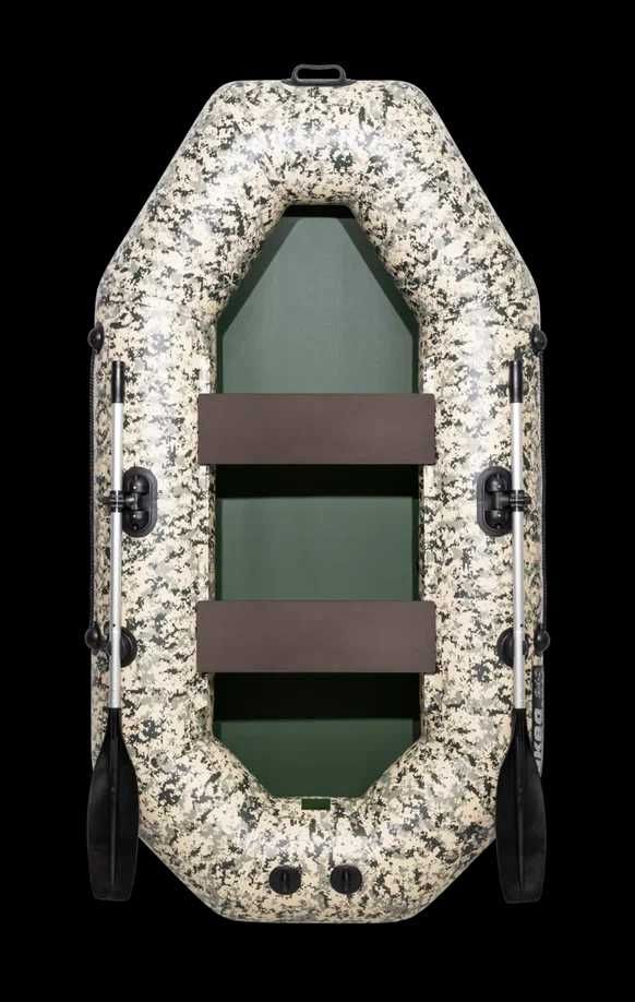 Лодка АКВА-МАСТЕР 240,графит .зеленый.  камуфляж (зеленый.  камыш)