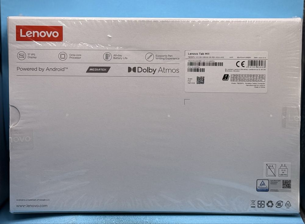 НОВ!!! Таблет Lenovo Tab M11, 11”, 8GB/128GB + Pen & Калъф