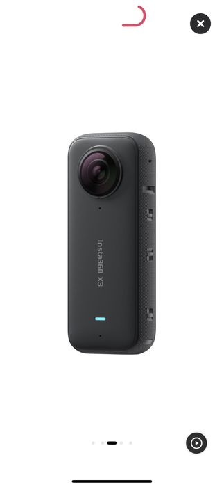 Camera video sport Insta360 X3 5.7K, 360°, Negru