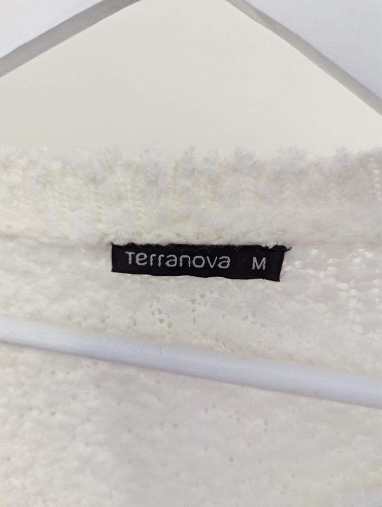 Pulover alb Terranova